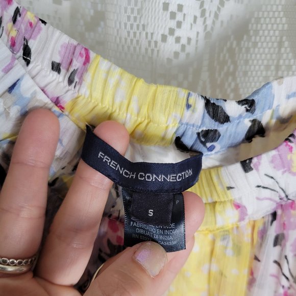 FRENCH CONNECTION Ezeke Mixed Media High Slit Maxi Skirt - Picture 11 of 11